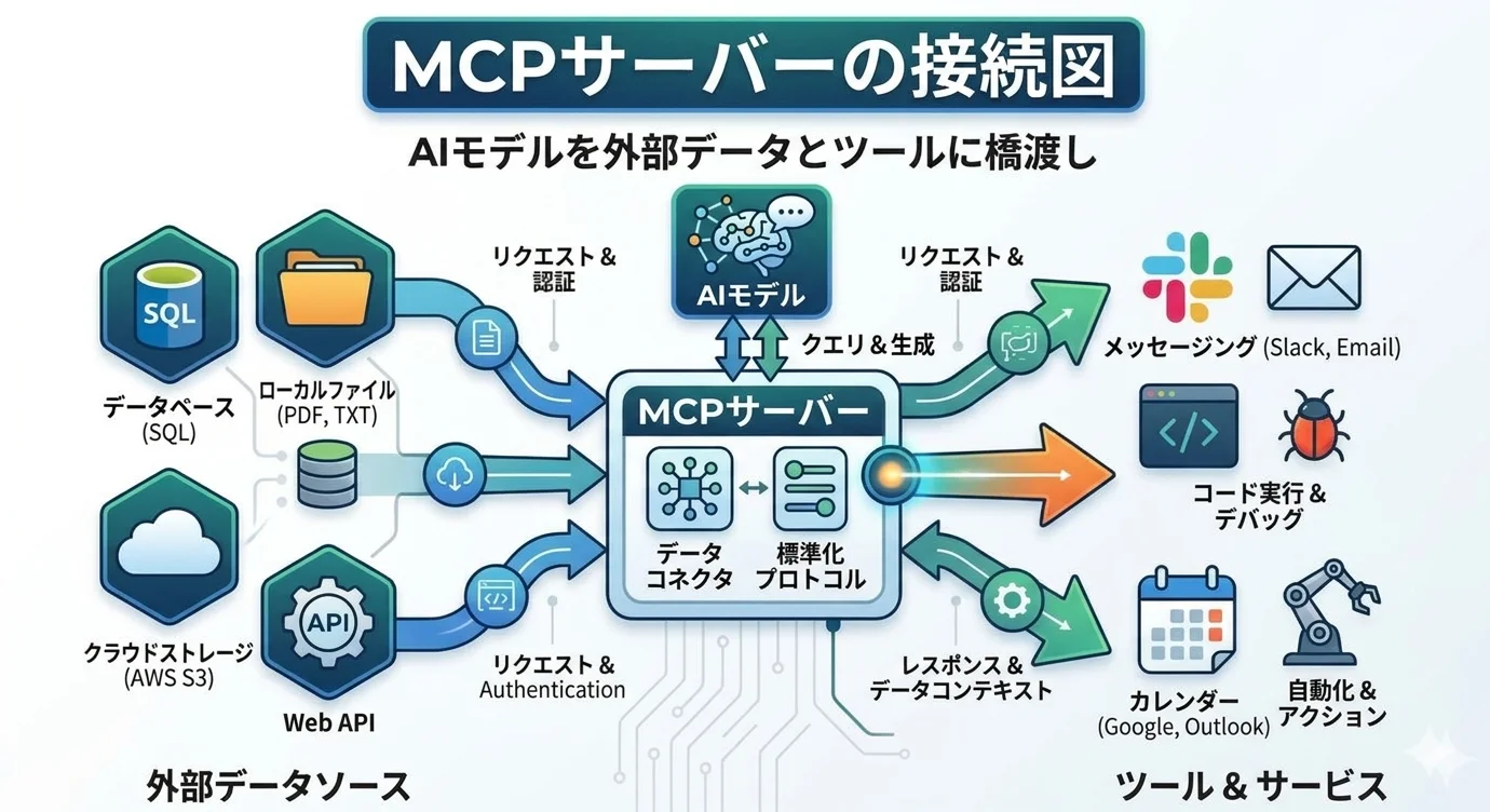 MCPサーバーの接続図