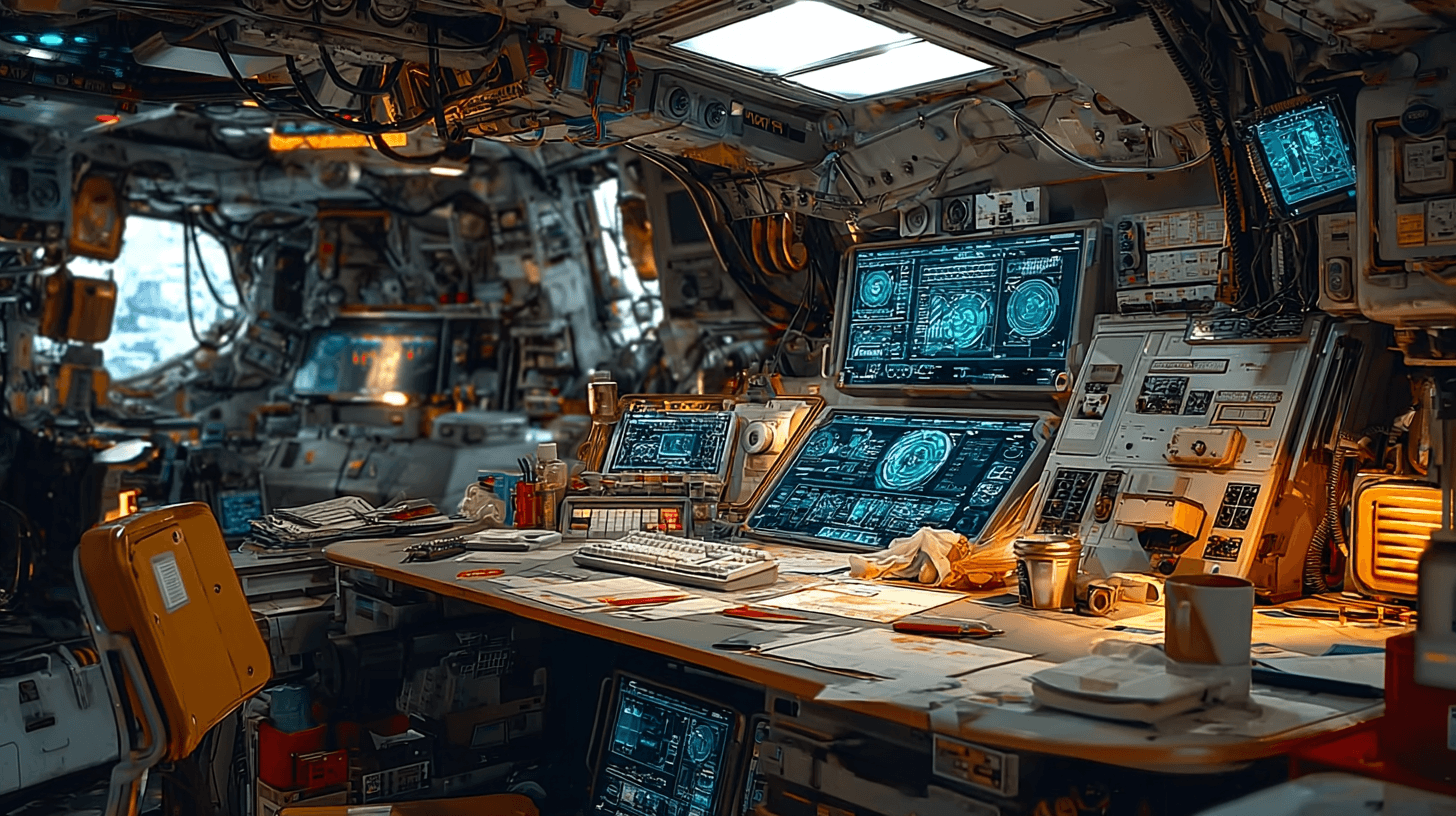 Spaceship control room