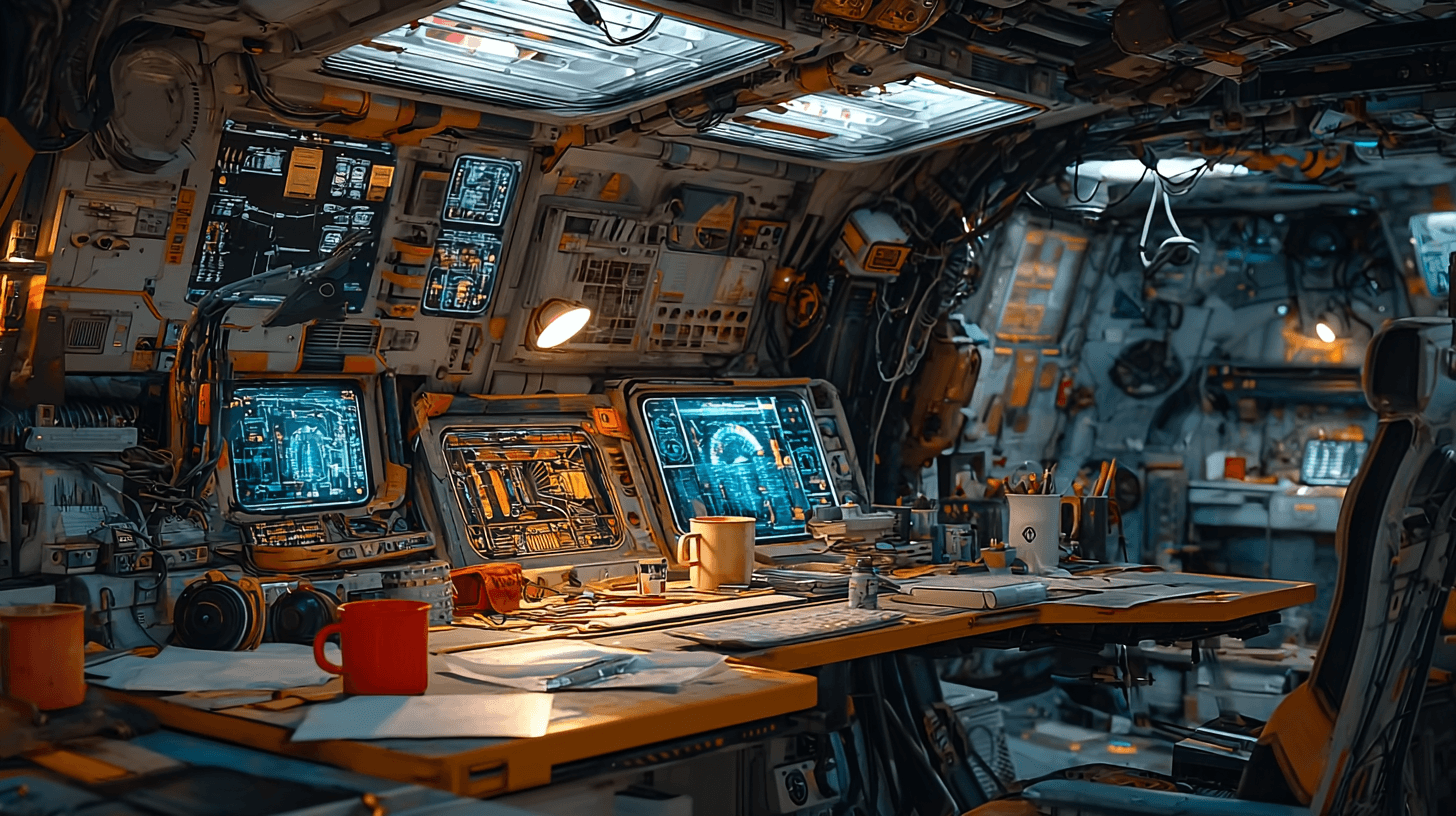 Spaceship control room