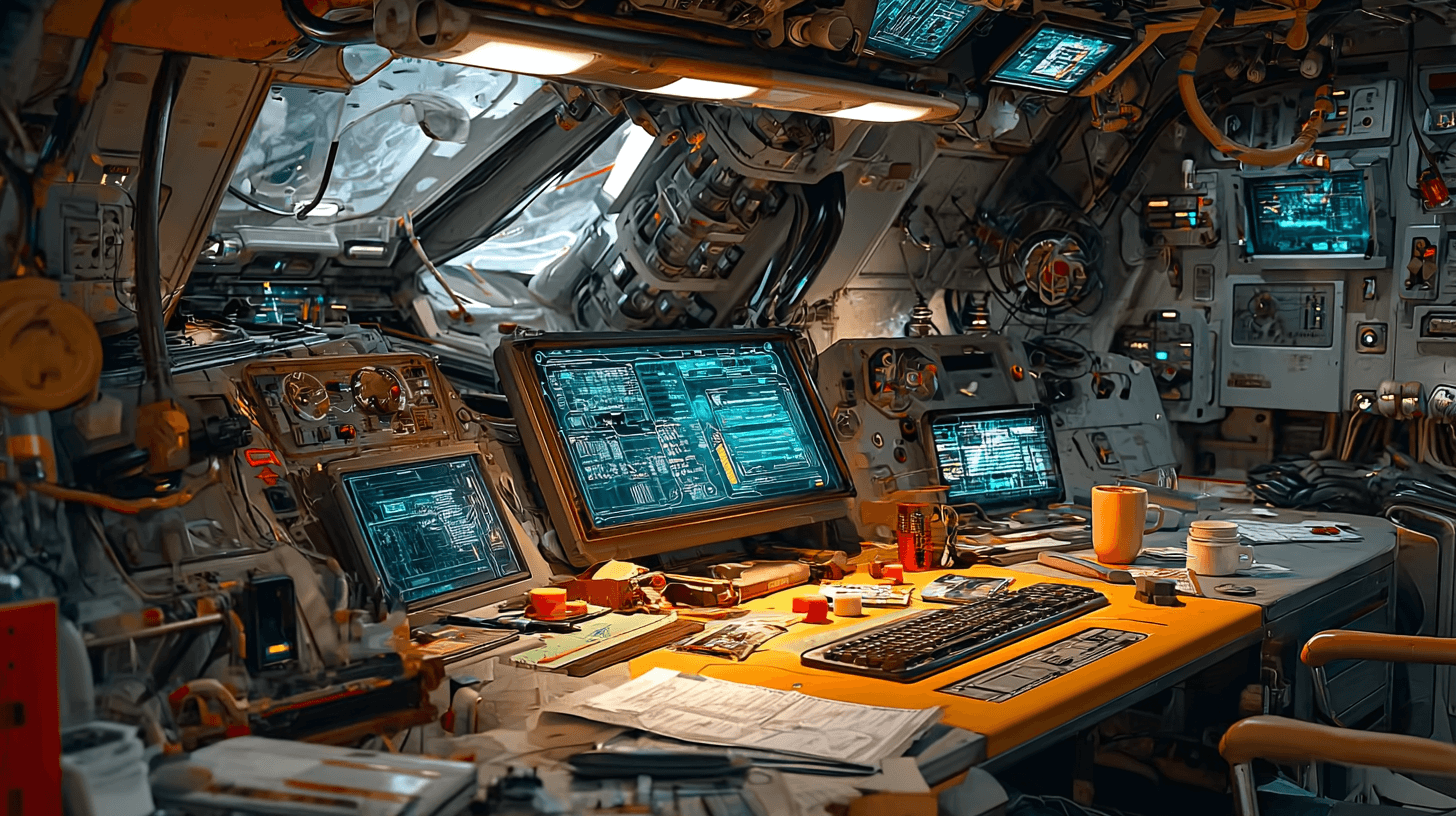 Spaceship control room